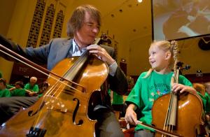 Julian with In Harmony Liverpool cellist